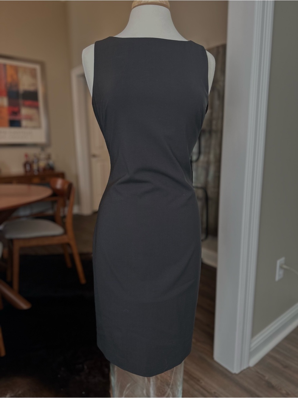 Theory Black Midi Sheath Dress